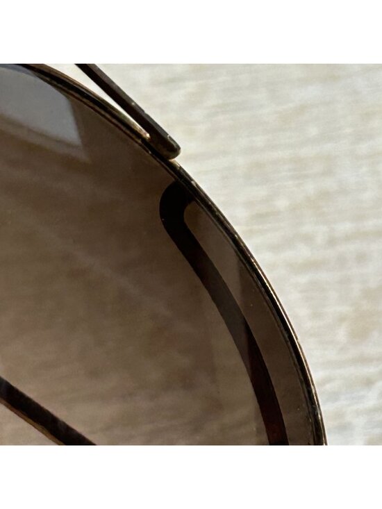 FENDI Gold Metalic Double Bridge Full Rim Pilot Sunglasses 0286/S main image 6